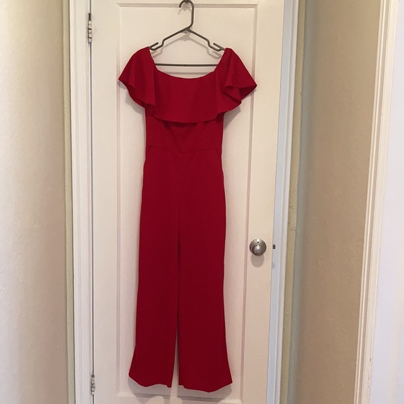Lord & Taylor Red Jumpsuit - Picture 3 of 4